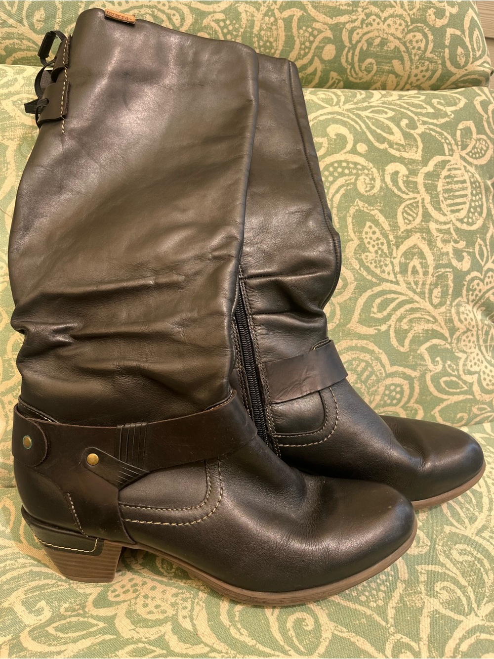 Pikolinos Black Women's Knee-High Leather Boots 8.5